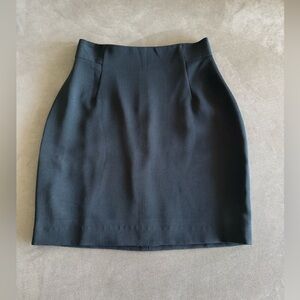 *SOLD* Bebe Vintage Black Mini Skirt Petite Size 2 Clubwear Night Going Out